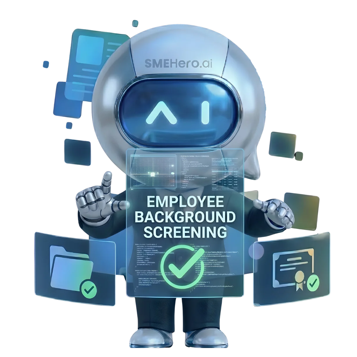 Employee Background Screening Agent mascot